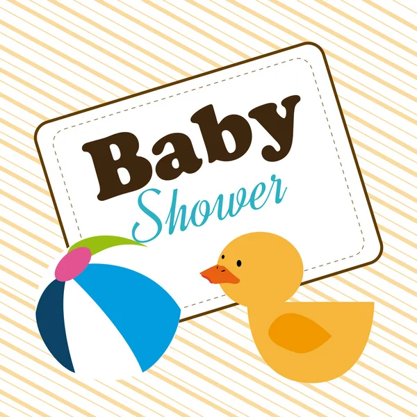 Baby douche ontwerp — Stockvector