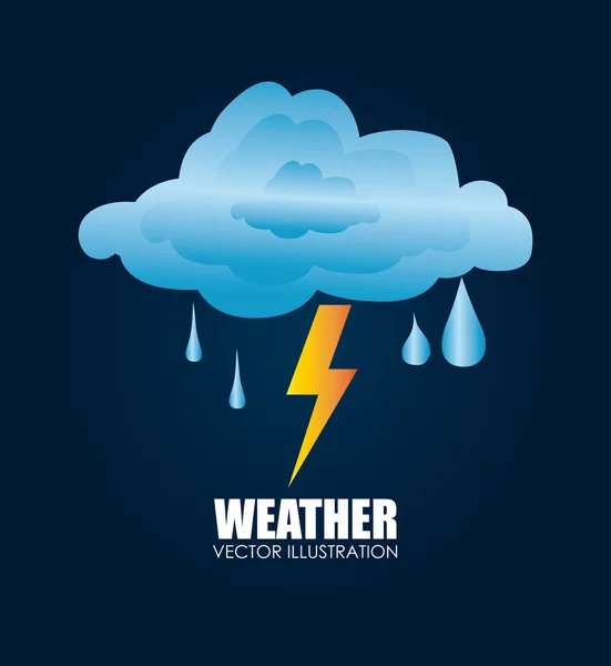 Conception météorologique — Image vectorielle