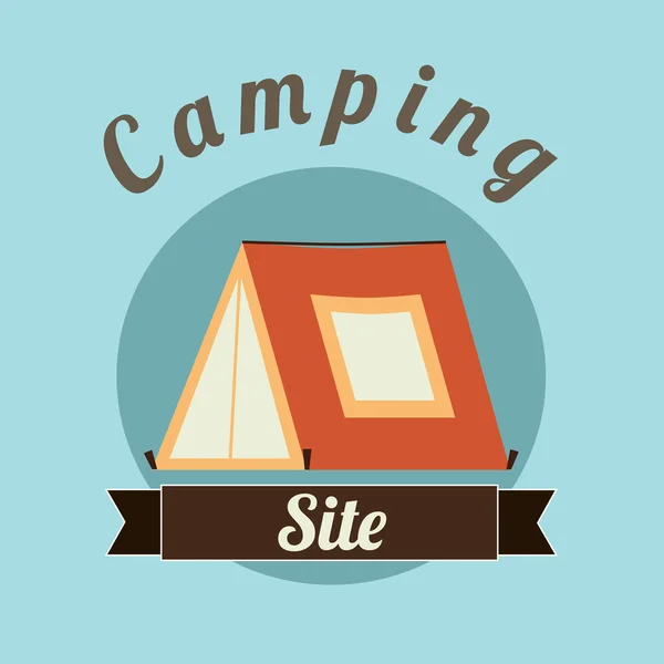 Camping-Design — Stockvektor