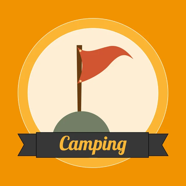 Camping ontwerp — Stockvector