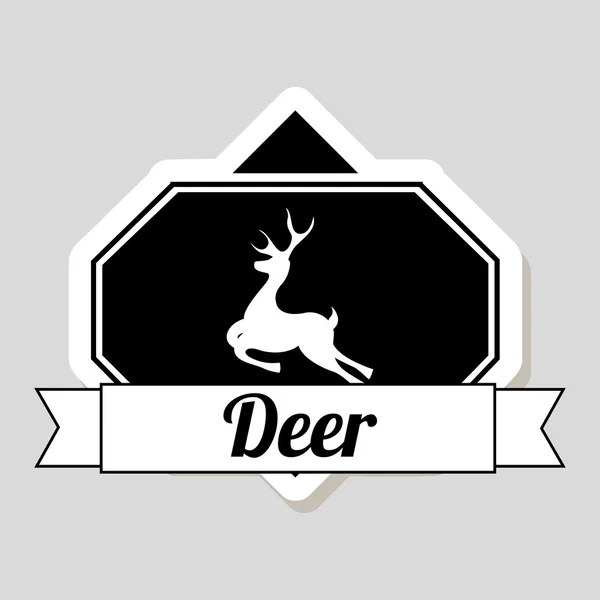 Deer design — Stock Vector