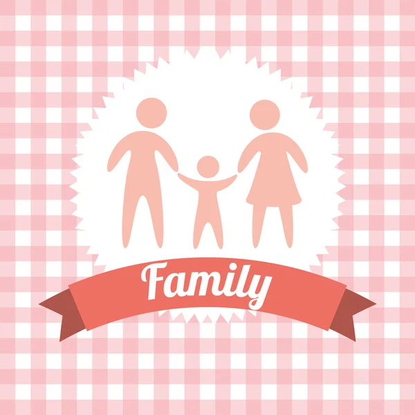 Conception familiale — Image vectorielle