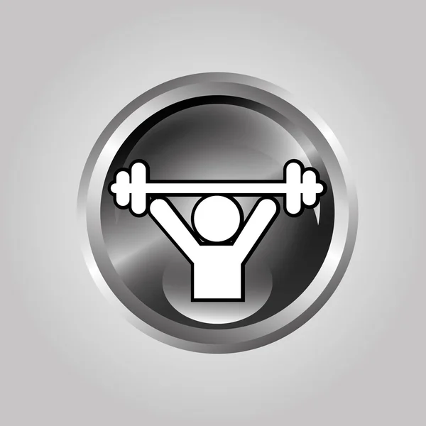 Gewichtheber-Design — Stockvektor