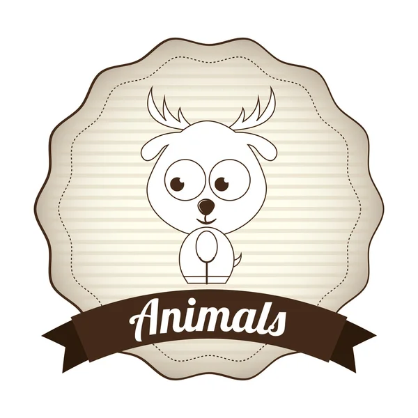 Diseño de animales — Vector de stock
