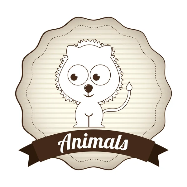 Diseño de animales — Vector de stock