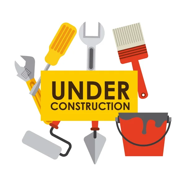 Under construction design — Stock Vector