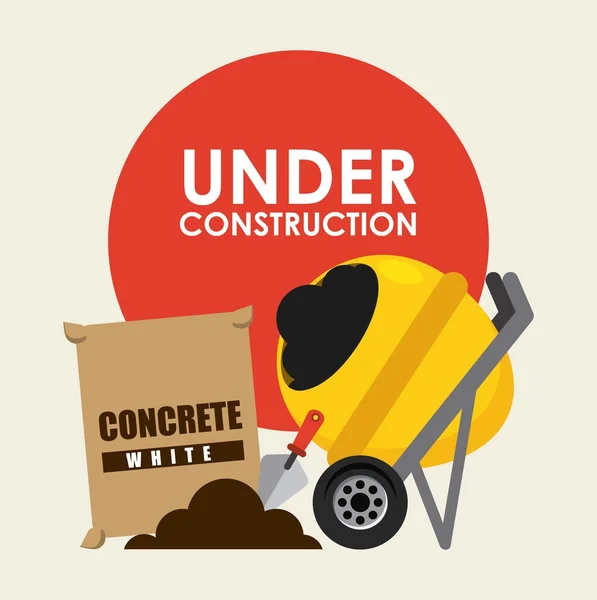 En construcción diseño — Vector de stock