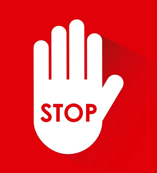Stop design — Stock Vector