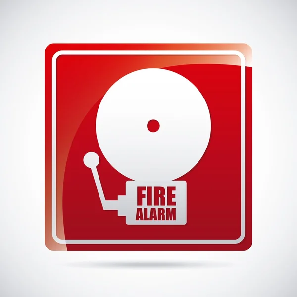 Diseño de alarma de incendio — Archivo Imágenes Vectoriales