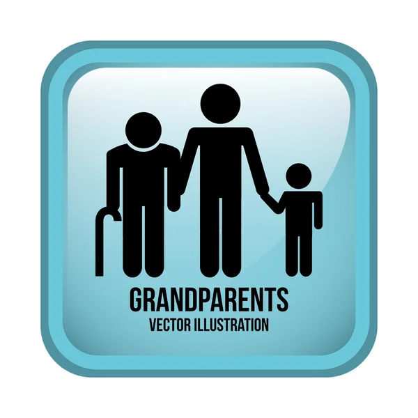 Conception de grands-parents — Image vectorielle