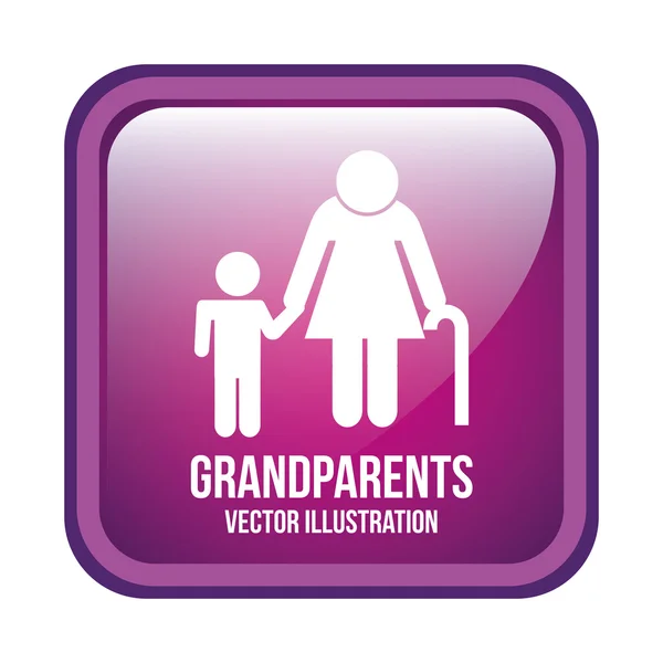 Conception de grands-parents — Image vectorielle