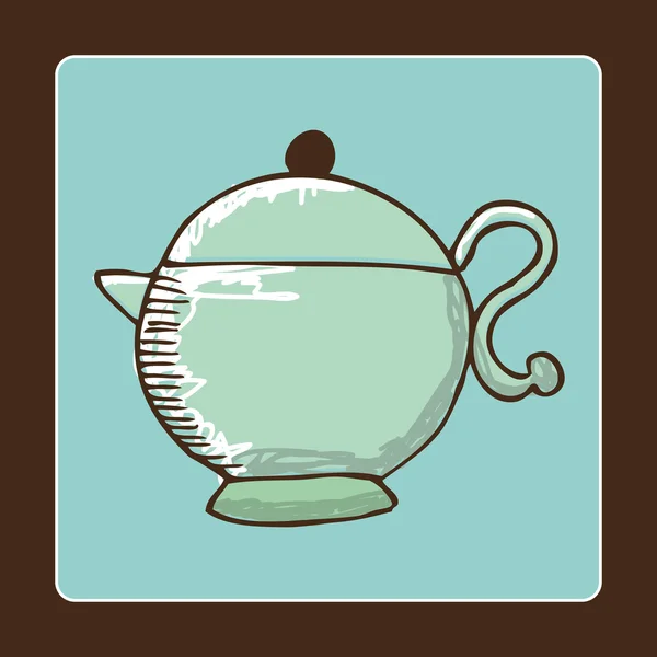 Teapot design — Stock Vector