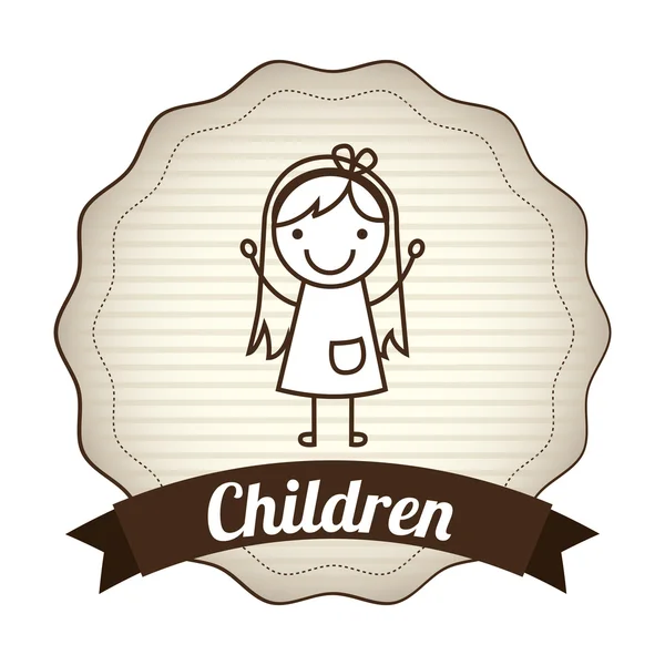Conception des enfants — Image vectorielle