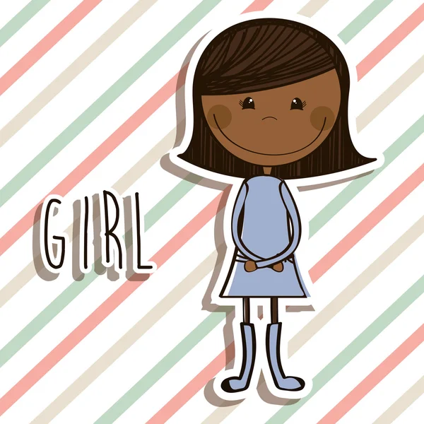 Κορίτσι σχεδιασμού — Διανυσματικό Αρχείο