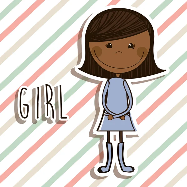 Girl design — Stock Vector