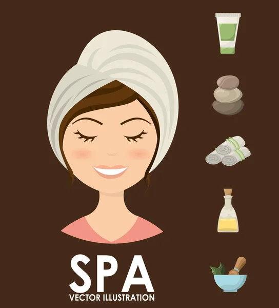 Spa merkezi tasarım — Stok Vektör