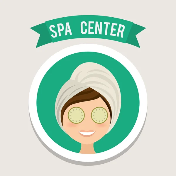 Spa center design — Stock Vector