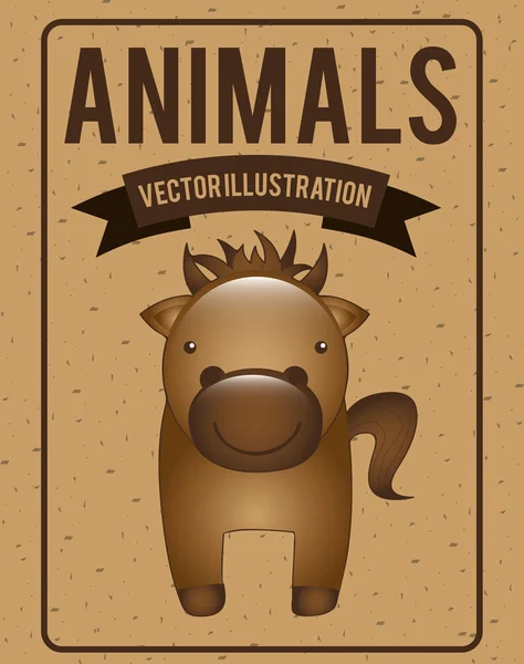 Diseño de animales — Vector de stock