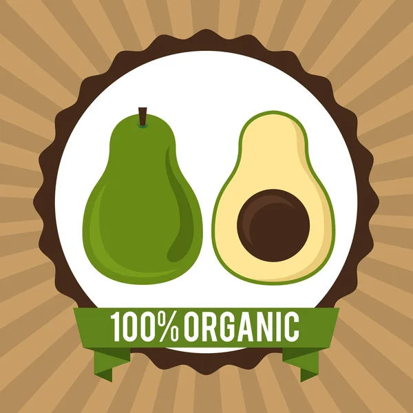 Organic healthy food design — Stock Vector