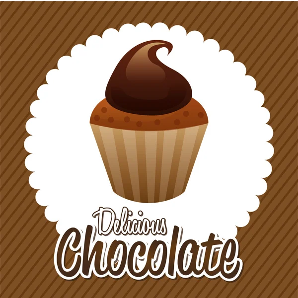 Design de chocolate — Vetor de Stock