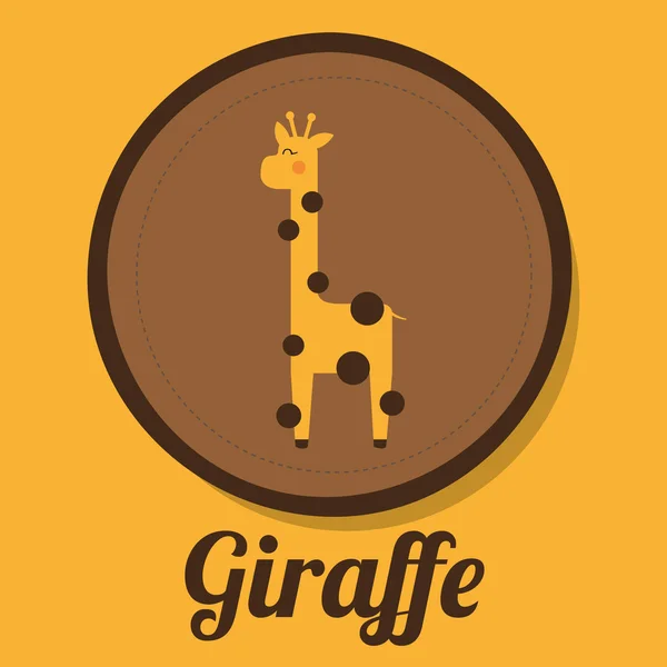 Giraffe design — Stock Vector