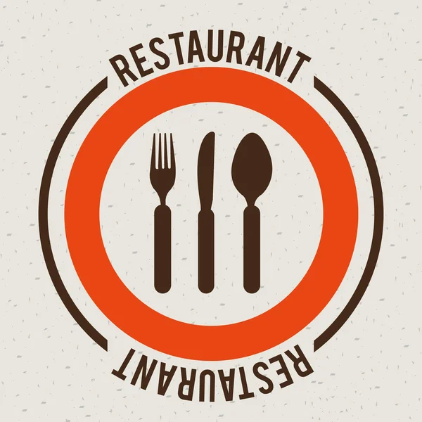 Diseño del restaurante — Vector de stock