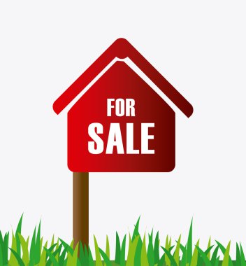 Beyaz arka plan vektör çizim üzerinde gayrimenkul tasarımı