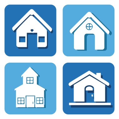 Beyaz arka plan vektör çizim üzerinde gayrimenkul tasarımı