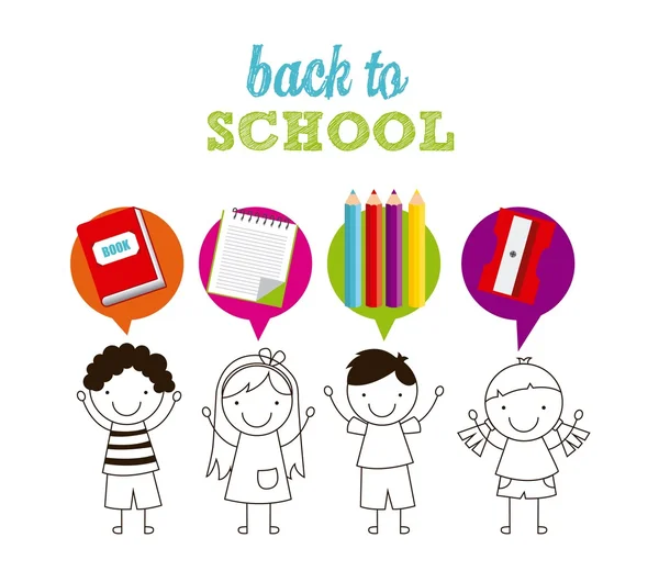 Back to school design — Stock Vector