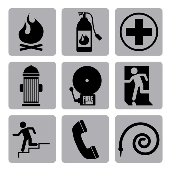 Fire icons design — Stock Vector