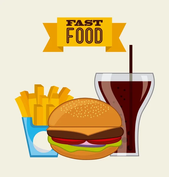Fast food — Vettoriale Stock