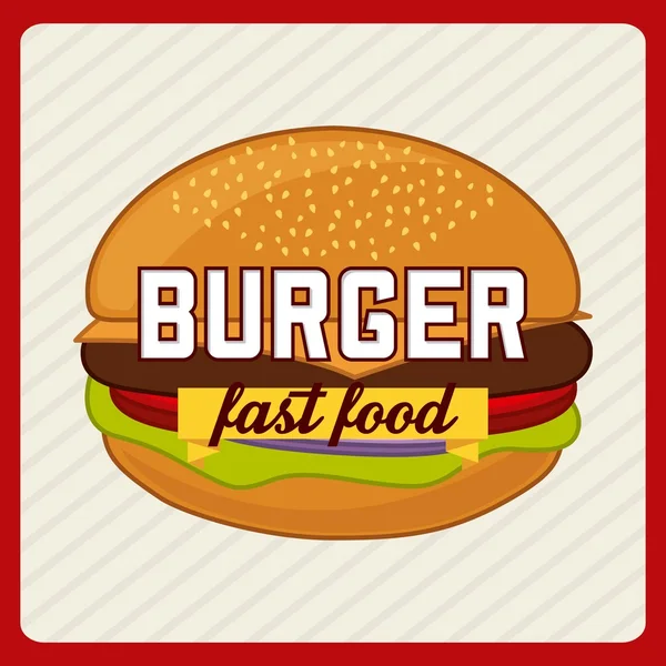 Fast food — Stock Vector