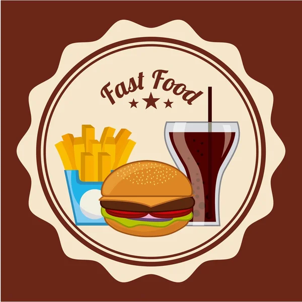 Fast food — Stock Vector