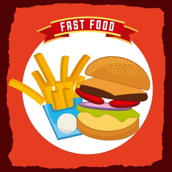 Fast-Food — Vetor de Stock