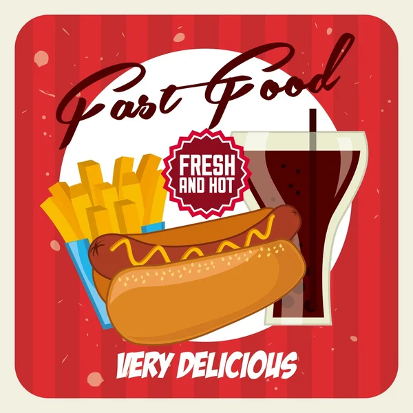 Fast-Food — Vetor de Stock