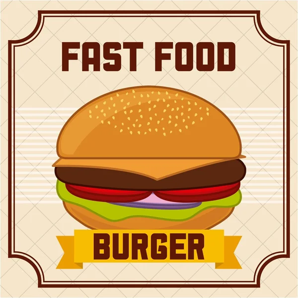 Fast food — Stock Vector