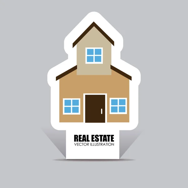 Real estate design over white background vector illustration — Stock Vector