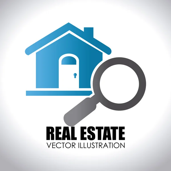 Real estate design over white background vector illustration — Stock Vector