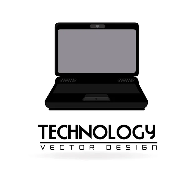 Technologie a design nad bílým pozadím vektorový illustratio — Stockový vektor