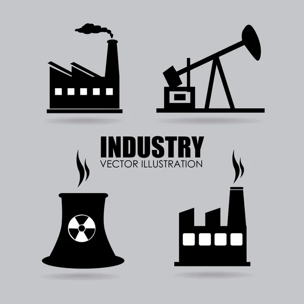 Промышленный дизайн на сером фоне векторной иллюстрации — стоковый вектор