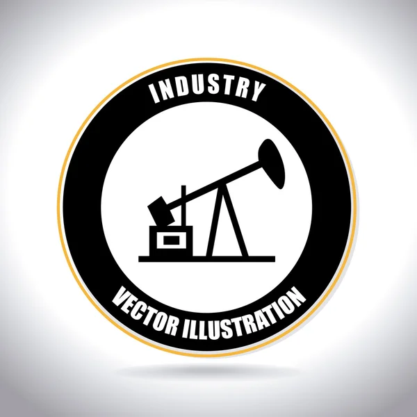 Industry design over white background vector illustratrion — Stock Vector