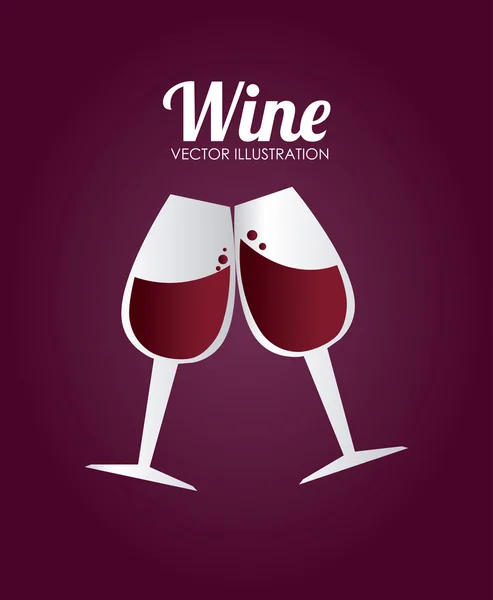 Dessin de boisson sur fond violet illustration vectorielle — Image vectorielle