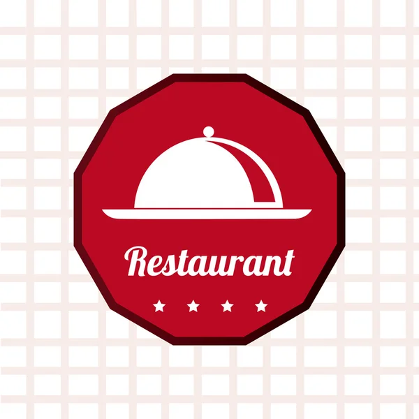 Diseño del restaurante sobre fondo blanco vector ilustración — Vector de stock