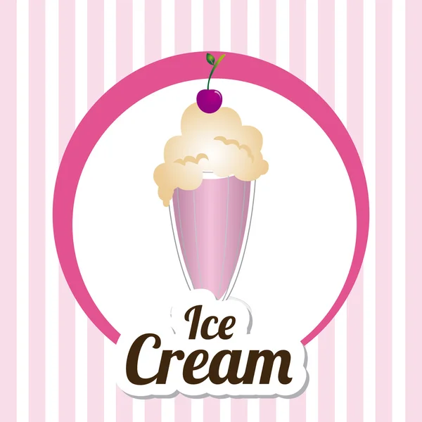 Desserter design över vit bakgrund vektor illustration — Stock vektor
