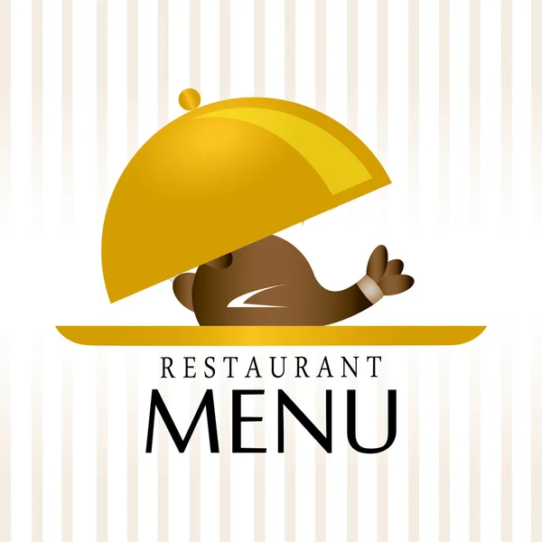 Restaurantdesign over hvit bakgrunnsvektor-illustrasjon – stockvektor