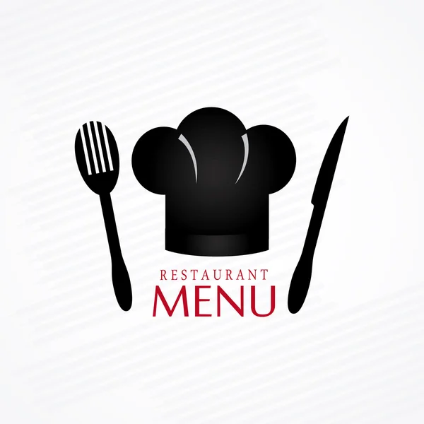 Diseño del restaurante sobre fondo blanco vector ilustración — Vector de stock