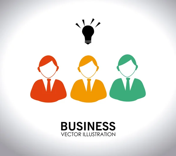 Business design sur fond blanc illustration vectorielle — Image vectorielle