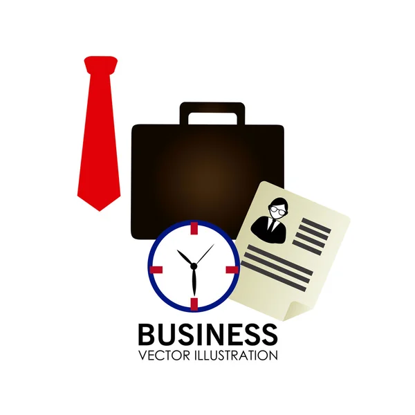 Business design sur fond blanc illustration vectorielle — Image vectorielle