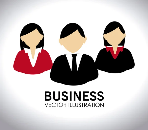 Business Design über weißem Hintergrund Vektor Illustration — Stockvektor