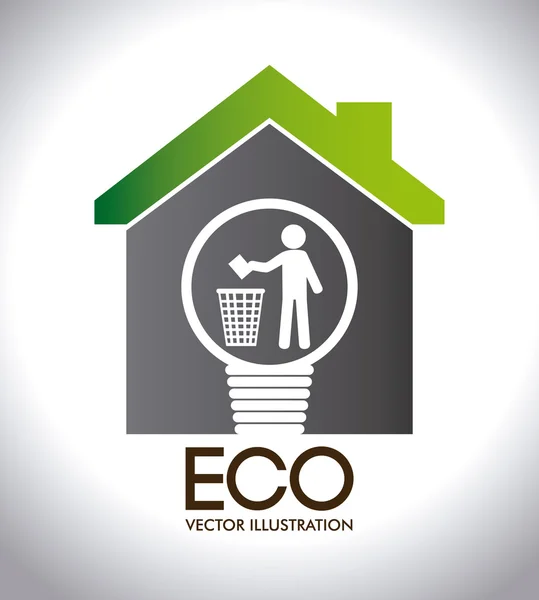 Ecologie ontwerp — Stockvector